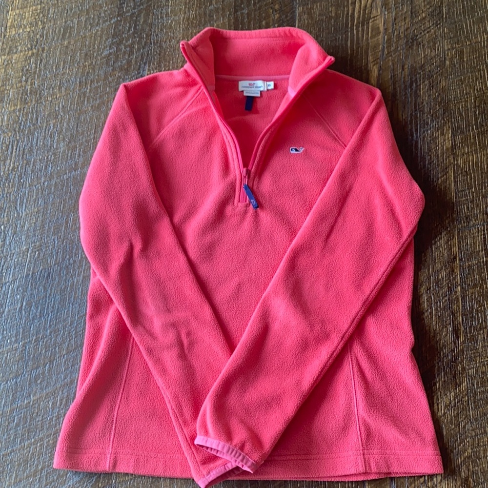 Vineyard Vines coral fleece in XS.